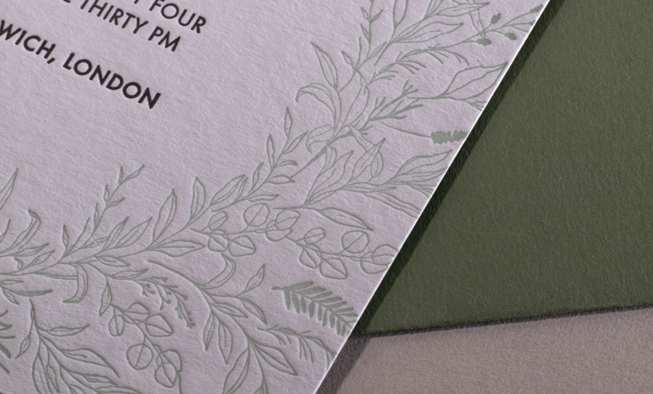 Weybourne Letterpress Wedding Suite