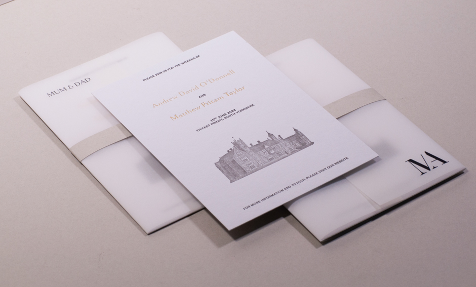 Weybourne Letterpress Wedding Suite